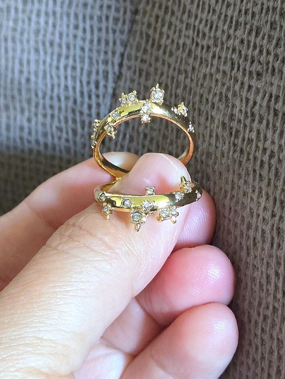 Alexis Bittar Double✌️ Banded Gold💛 Satellite🛰 Ring💍 - Picture 15 of 16